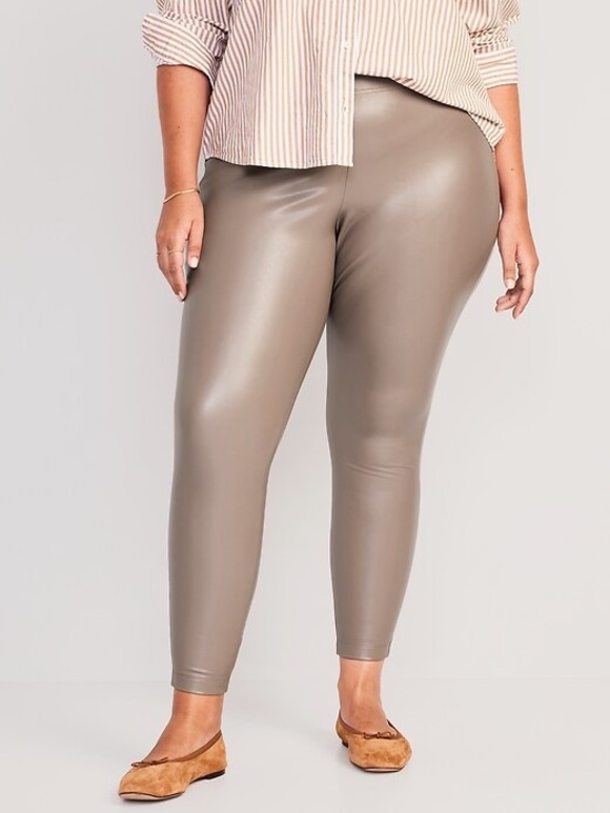 Old Navy Pants - Old Navy High-Waisted Faux-Leather Leggings